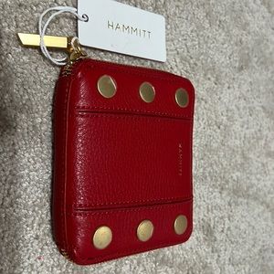 5 North - winter cherry with brushed gold rivets